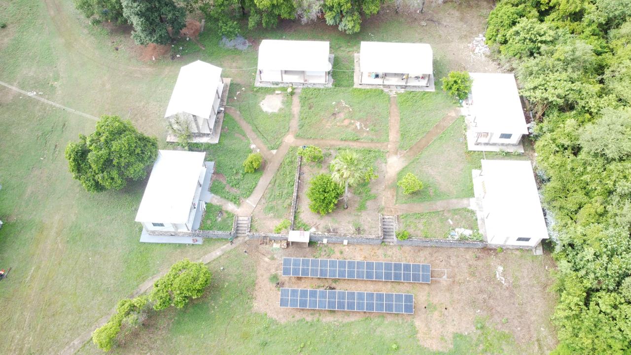 Usina solar em área rural
